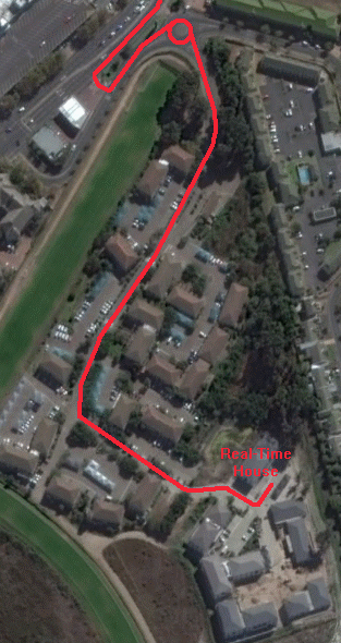 Map, Greenford Office Estate Entrance to Real-Time House
